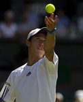 SM 2010 Wimbledon Kei Nishikori toss