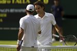 2010 Wimbledon Roger Federer and Alejandro Falla