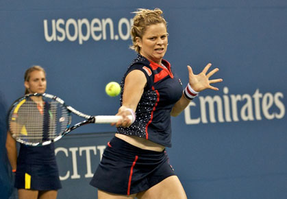 Kim Clijsters at the 2012 US Open First Round Match