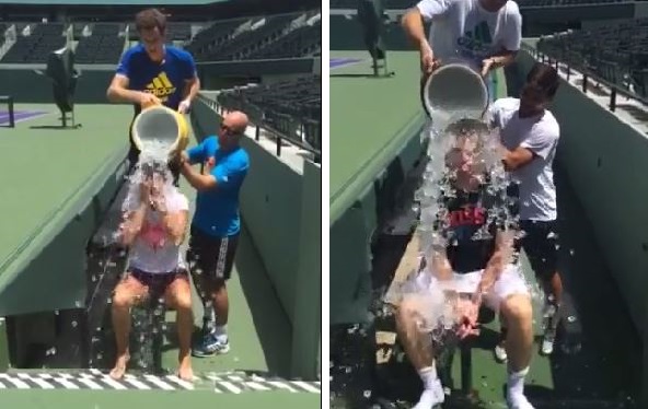 Murray, Mauresmo Take the Cold Plunge Challenge  