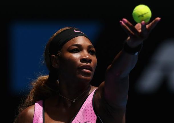 Serena Williams Serving Australian Open 2014
