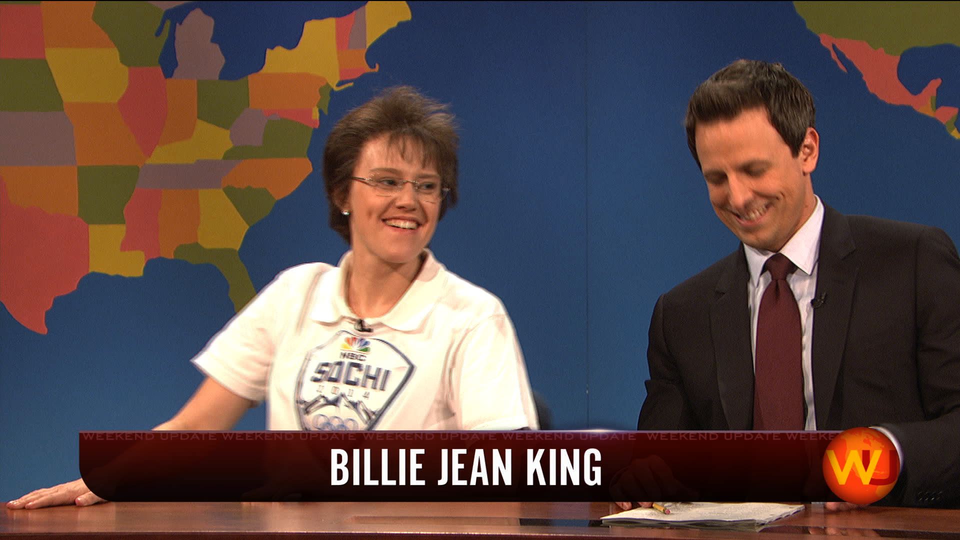 SNL Spoofs Billie Jean King as Obama's "Gay Middle Finger" 