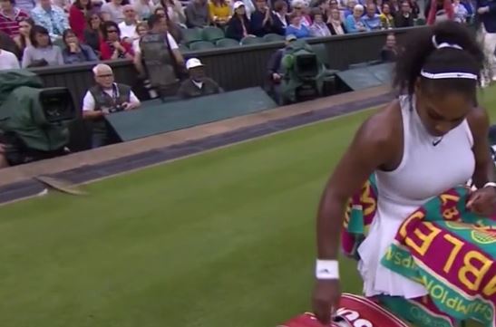 Watch: Serena Throws Racquet, Cameraman Catches it 