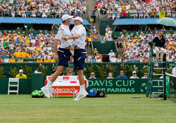 Bryan Brothers Deny Hewitt and Peers in Davis Cup Doubles 