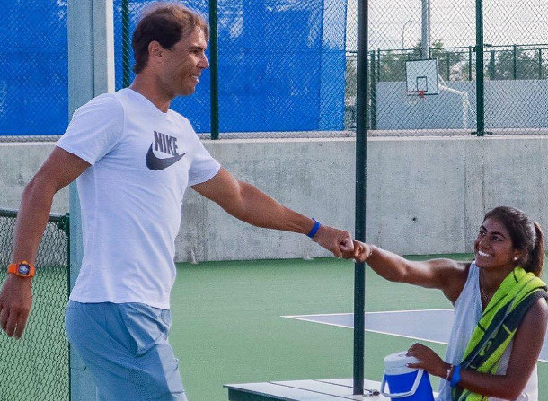 Watch: Nadal vs. Students