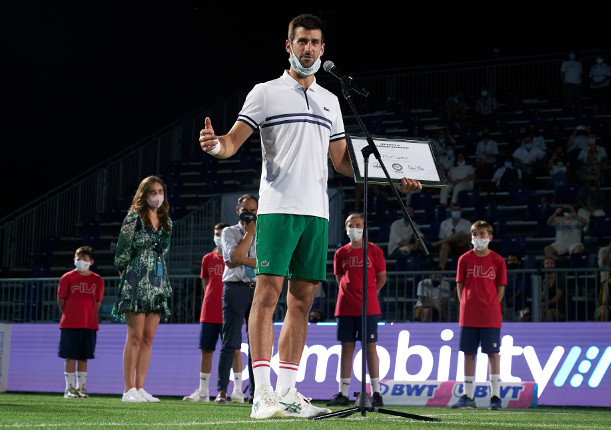 Djokovic Hits with Son, Inaugurates Mallorca Court