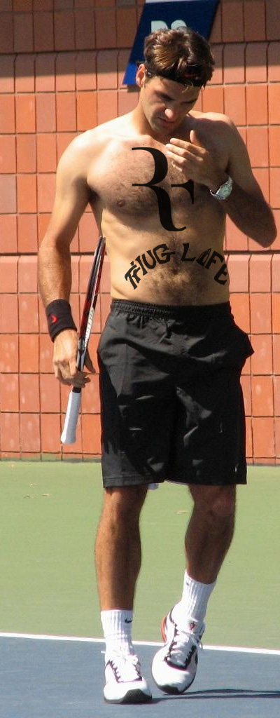 Tattoos Of Names On Back. Roger Federer Tattoo