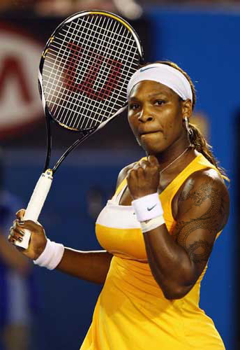 Serena Williams Tattoo The beast gets a dragon on her welltoned forearm