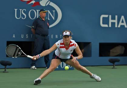 Kim Clijsters plays her last matches at the 2012 U.S. Open