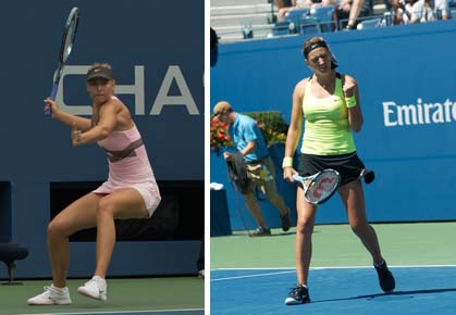 Victoria Azarenka and Maria Sharapova add another match to their rivalry, this time at the semis of the 2012 US Open