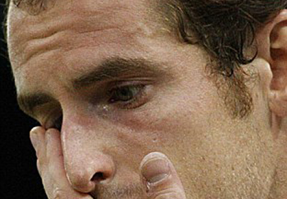 Andy Murray in tears at Wimbledon