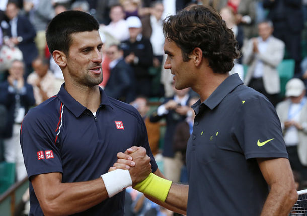 Djokovic and Federer