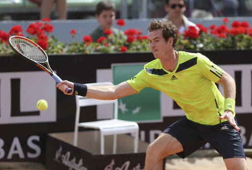 Andy Murray Forehand Rome 2014