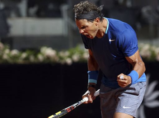 Rafael Nadal Roars Round Two Rome