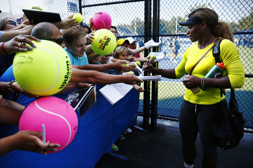 Serena US Open Practice 2014
