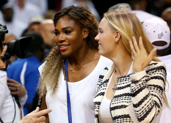 Serena and Wozniacki Miami