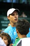 Mike Bryan with Fans