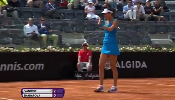 Video: Ana Ivanovic Gets Lucky in Rome 