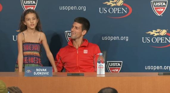 Video: Djokovic Brings Nine-Year-old Prodigy to Presser 