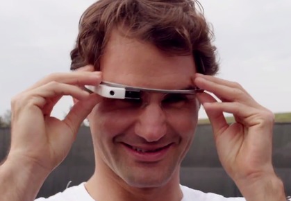 Video: Federer and Edberg Have a Hit with Google Glass 