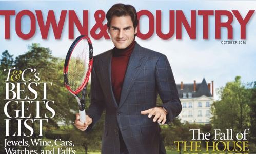 Roger Federer Graces Town & Country’s October Cover 