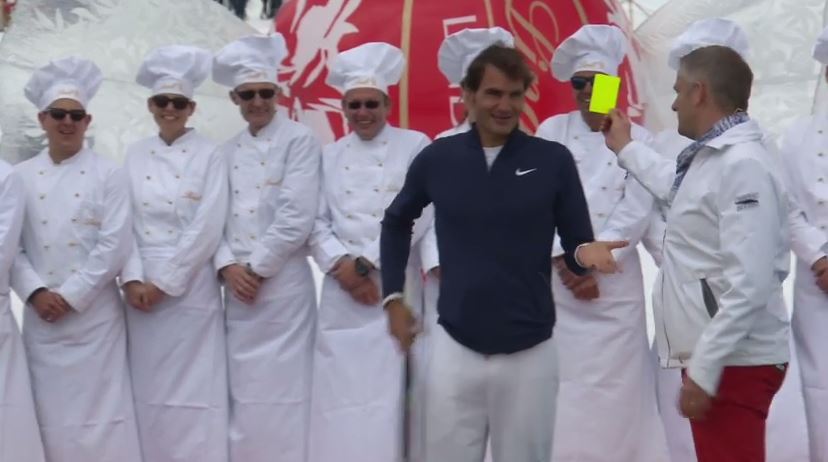 Video: Roger Federer Takes Out Lindsey Vonn for a Lindt Chocolate 