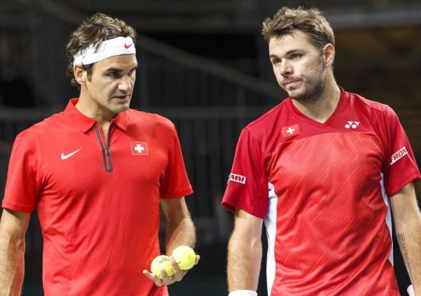 Roger Federer and Stan Wawrinka doubles