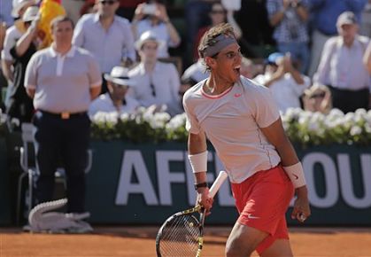 Nadal reaches Roland Garros final, 2013