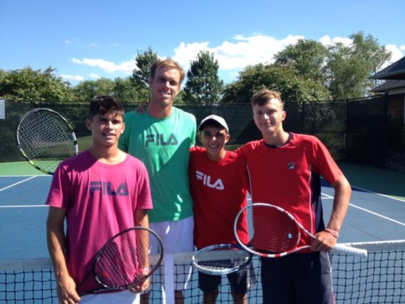Sam Querrey Visits Junior Tennis Champions Center 