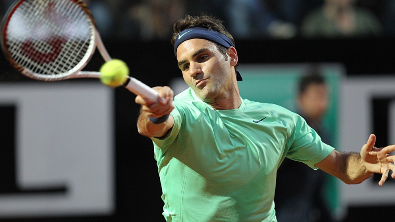 Roger Federer Arrives in Rome  