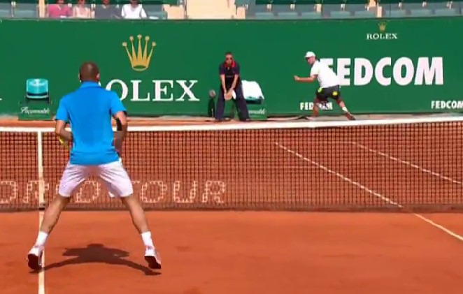 Video: Seppi Shaves the Line with a Tweener against Youzhny in Monte-Carlo 