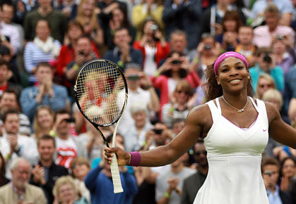 Serena Williams after quartefinal 2012 Wimbledon
