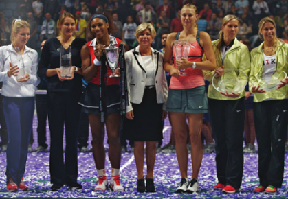 Winners at the 2012 WTA Championships in Istanbul