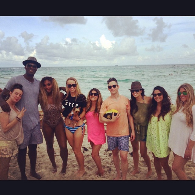 Serena Williams and Caroline Wozniacki Do Some Bonding in Miami 