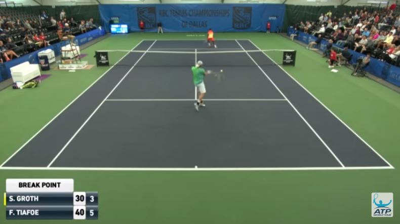 Video: American Tiafoe gets cheeky at Dallas Challenger  