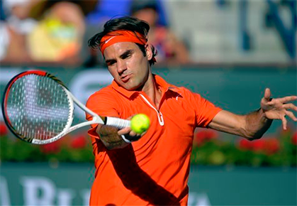 Indian Wells Monday Hot Shot Federer's Great Reflexes 