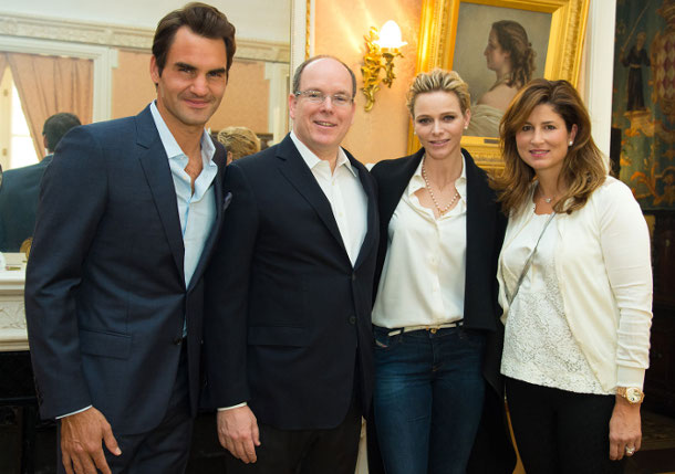 Federers Meet Monaco Royalty 