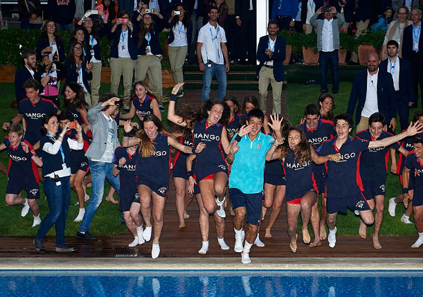 Video: Kei Nishikori's Pool Party in Barcelona 