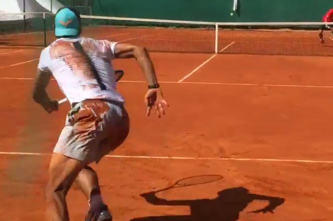 Like a Phoenix Rising from the Ashes, Nadal Rises with Clay Caked on His Back 