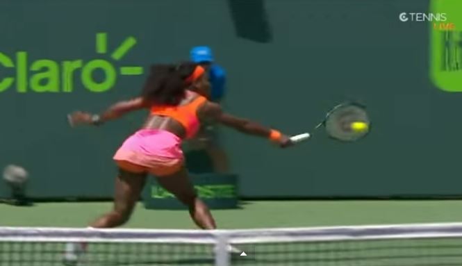 Serena’s Stellar, Skidding Backhand  