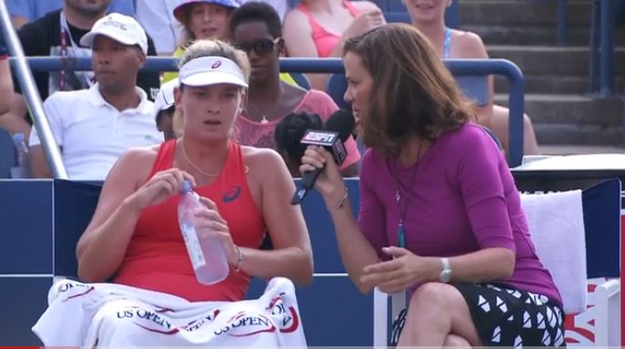 History Made: CoCo Vandeweghe Conducts Tennis’s First Mid-Match Interview 