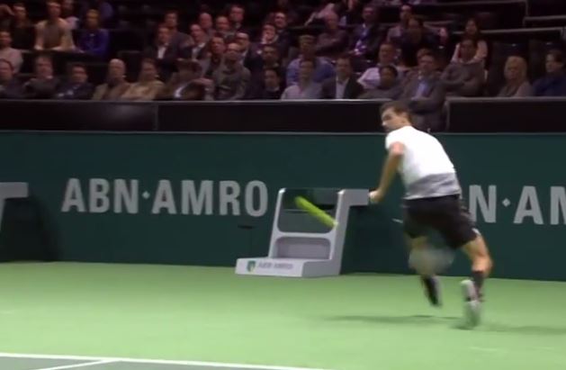 Video: Grigor Dimitrov Hits Beauty ‘Tweener Lob vs. Muller in Rotterdam 