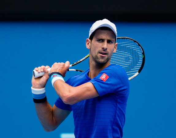 Novak Djokovic Australian Open 2015 Practice