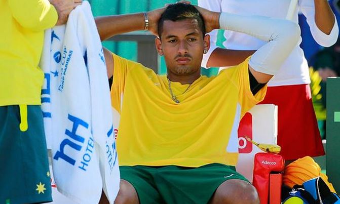 Things Going Badly for Kyrgios, Aussies at Davis Cup  