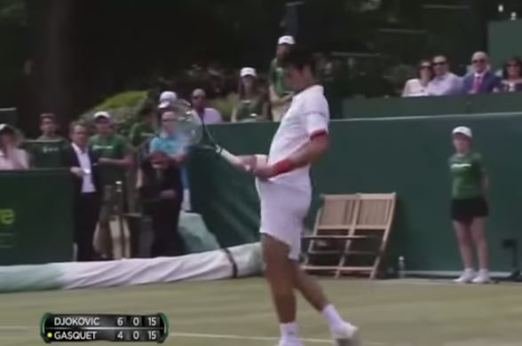 Video: Nole stuffs the 8-Ball into the Side Pocket  