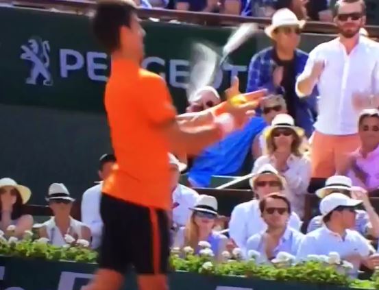 Video: Djokovic Smashes Stick after Dropping Set in French Open Final 
