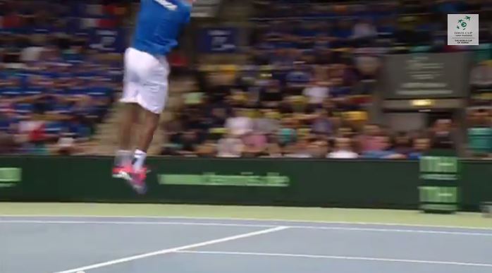 Video: Two Ridiculous Gems by Gael Monfils in Davis Cup 