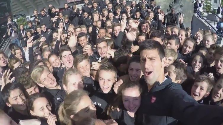 Novak Djokovic Puts the Fun in the Game for French Open Ballkids 