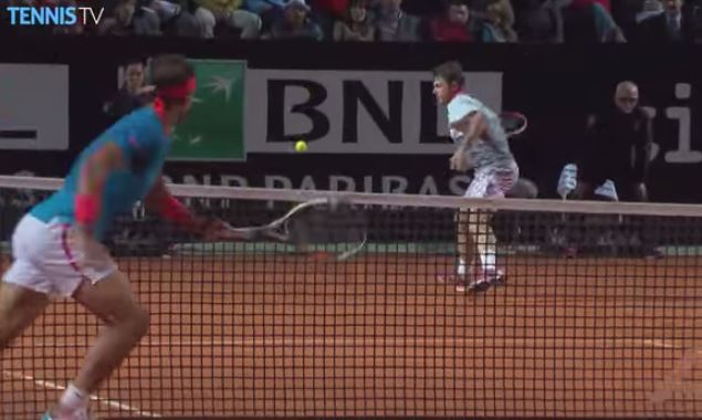 Video: Wawrinka’s Dangerous Forehand Nearly Decapitates Nadal 