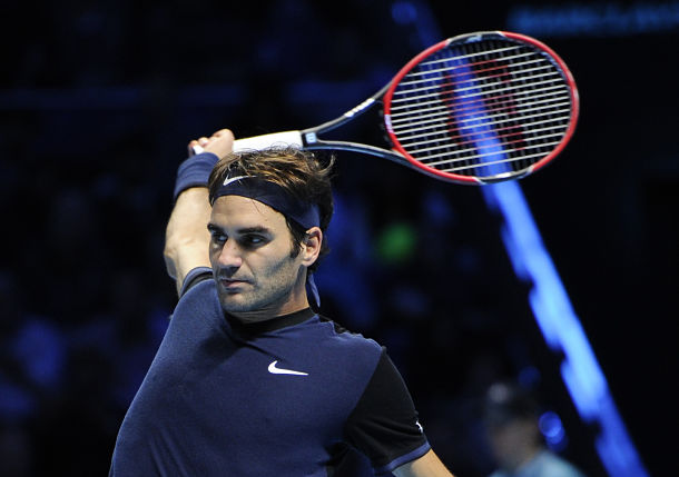 Federer Just Misses Behind-the-Back Trickery on Djokovic  
